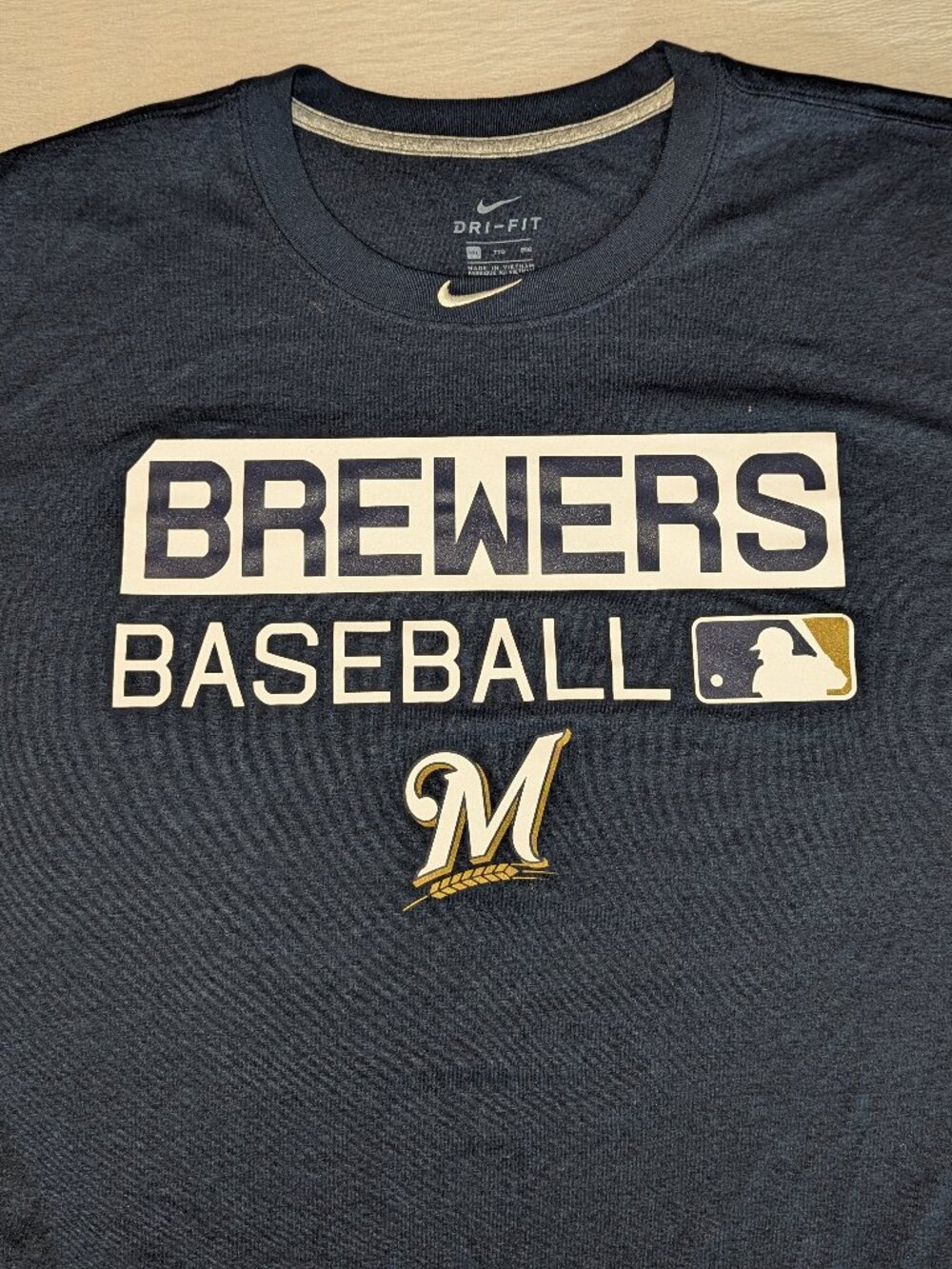 Nike Dri-Fit MLB Authentic Milwaukee Brewers LS Performance Top - Picture 4 of 7